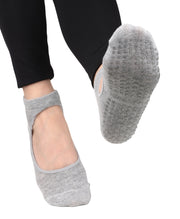 Silikon Tabanlı Bilek Babet Çorap (Gri)