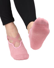 Silikon Tabanlı Babet Çorap (Pembe)