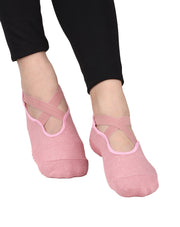 Silikon Tabanlı Babet Çorap (Pembe)