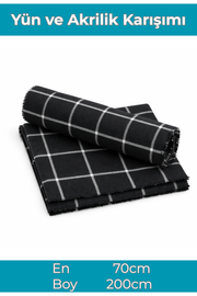 Unisex Omuz Şalı (Yün Akrilik Karışımı)