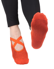 Silikon Tabanlı Babet Çorap (Kiremit)