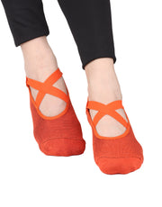 Silikon Tabanlı Babet Çorap (Kiremit)