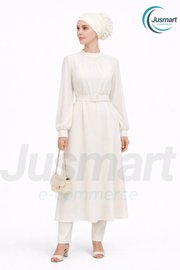 Dikişli Fırfırlı Topuz Bonesi ( Pamuklu - Kaymayan Tasarım )