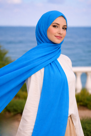 Bambu Kraş Şal (Pamuklu - Ütü Gerektirmeyen Kırışık Doku)