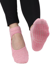 Silikon Tabanlı Bilek Babet Çorap (Pembe)