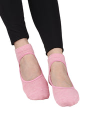 Silikon Tabanlı Bilek Babet Çorap (Pembe)