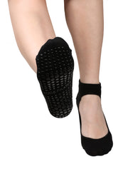 Silikon Tabanlı Bilek Babet Çorap (Siyah)