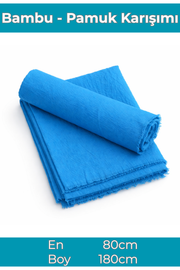 Bambu Kraş Şal (Pamuklu - Ütü Gerektirmeyen Kırışık Doku)