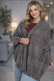 Unisex Omuz Şalı (Yün Akrilik Karışımı)