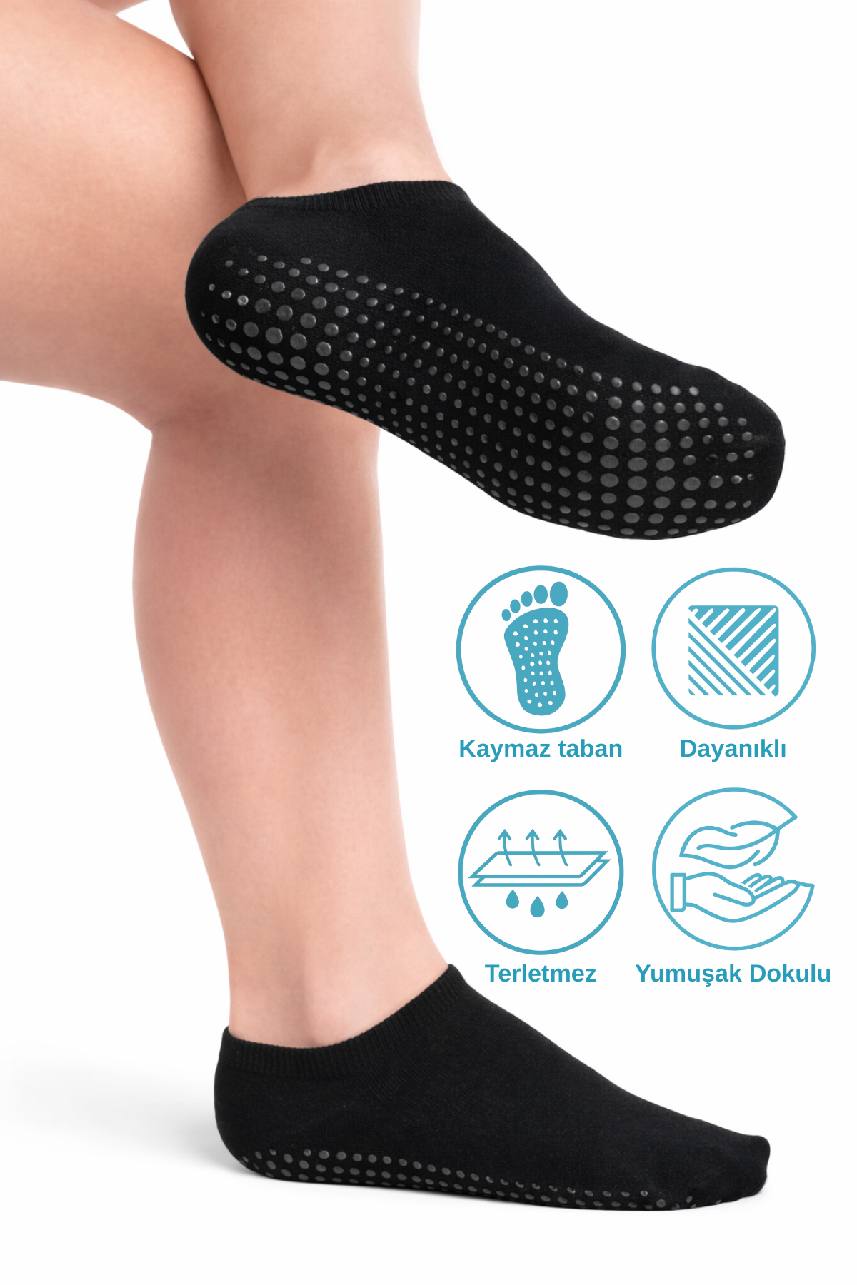 Silikon Tabanlı Patik Çorap
