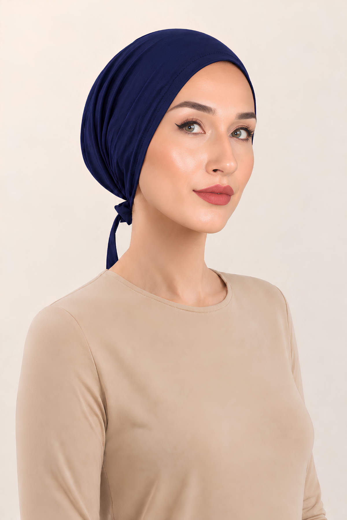 Kaymayan Tesettür Bonesi (Lacivert)