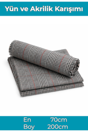 Unisex Omuz Şalı (Yün Akrilik Karışımı)