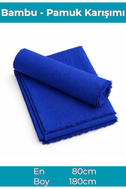 Bambu Kraş Şal (Pamuklu - Ütü Gerektirmeyen Kırışık Doku)