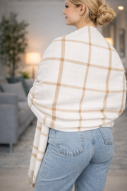 Unisex Omuz Şalı (Yün Akrilik Karışımı)