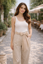 Bambu Kraş Şal (Pamuklu - Ütü Gerektirmeyen Kırışık Doku)