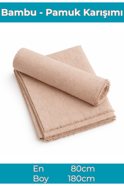 Bambu Kraş Şal (Pamuklu - Ütü Gerektirmeyen Kırışık Doku)