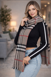 Unisex Omuz Şalı (Yün Akrilik Karışımı)