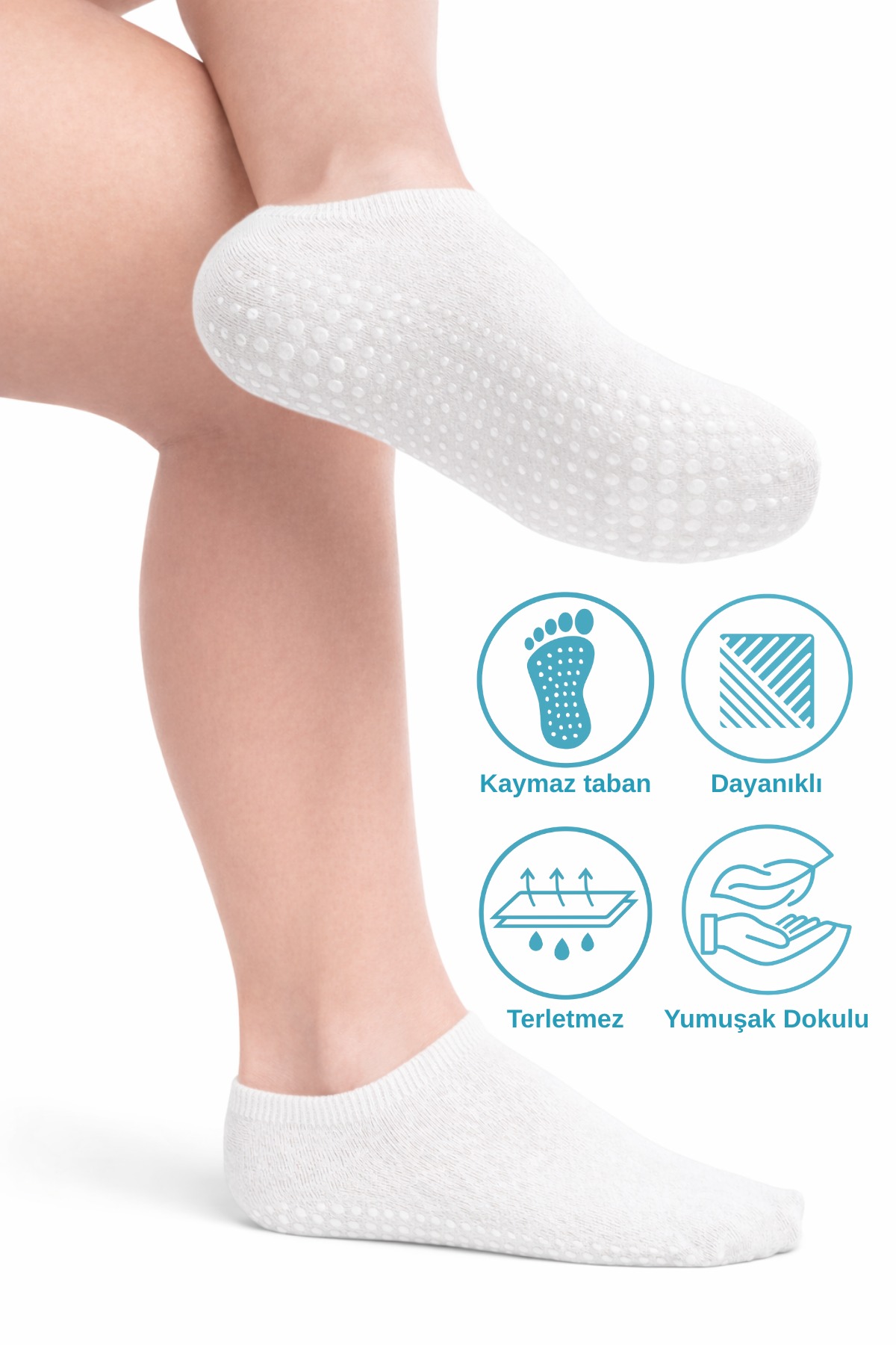 Silikon Tabanlı Patik Çorap