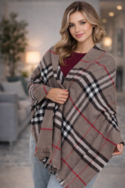 Unisex Omuz Şalı (Yün Akrilik Karışımı)