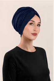 Çift Taraflı Kullanılabilen Sandy Tesettür Bone (Lacivert)