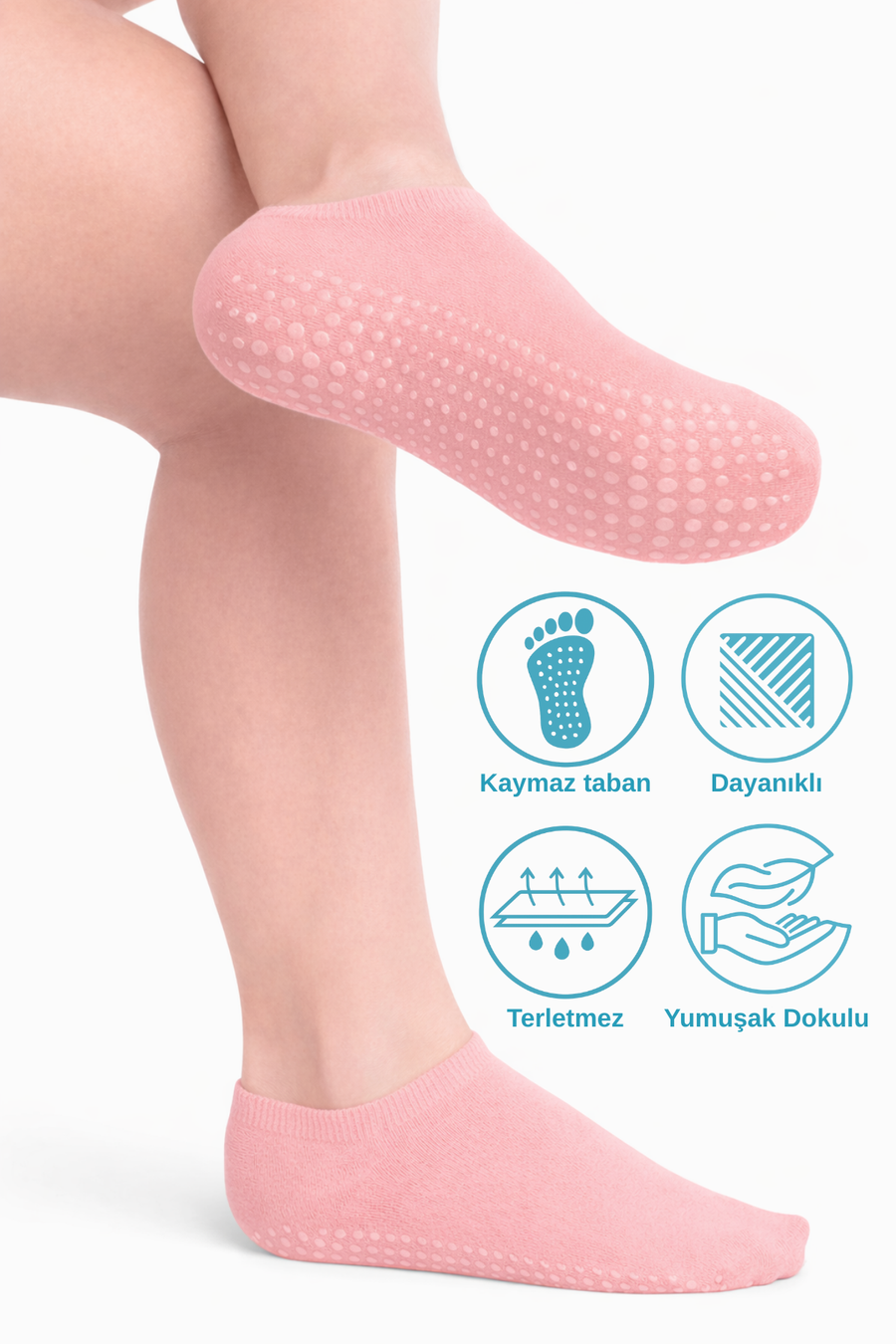 Silikon Tabanlı Patik Çorap