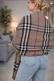 Unisex Omuz Şalı (Yün Akrilik Karışımı)