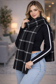 Unisex Omuz Şalı (Yün Akrilik Karışımı)