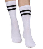 Silikon Tabanlı Ünisex Bilek Üstü Çorap (Beyaz)