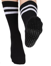 Silikon Tabanlı Ünisex Bilek Üstü Çorap (Siyah)