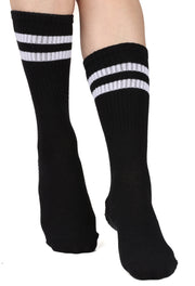 Silikon Tabanlı Ünisex Bilek Üstü Çorap (Siyah)