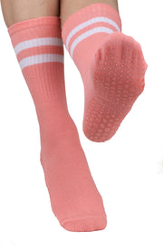 Silikon Tabanlı Ünisex Bilek Üstü Çorap (Pembe)