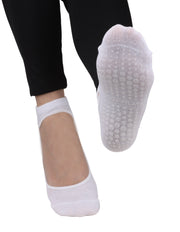 Silikon Tabanlı Bilek Babet Çorap (Beyaz)
