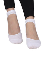 Silikon Tabanlı Bilek Babet Çorap (Beyaz)