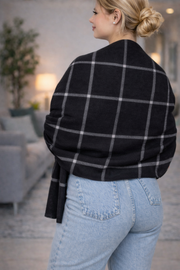 Unisex Omuz Şalı (Yün Akrilik Karışımı)