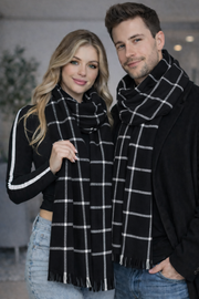 Unisex Omuz Şalı (Yün Akrilik Karışımı)