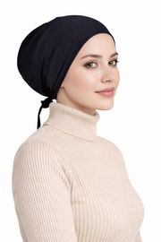 Kaymayan Tesettür Bonesi (Siyah)